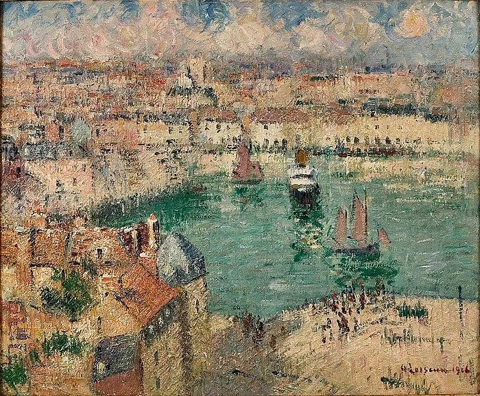Gustave Loiseau Le Port de Dieppe Spain oil painting art